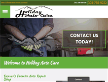 Tablet Screenshot of holidayautocare.com